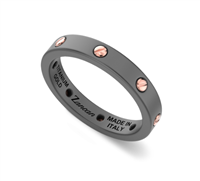 Anneau Zancan Eternity Titanium in Titane ETA116